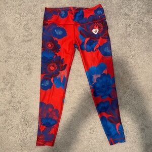 WITH Emma Lovewell Peloton Floral Leggings